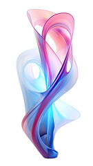 Fototapeta premium inter-dimensional energy flow multi-verse 3d rendered abstract futuristic texture, isolated on a transparent background, generative ai