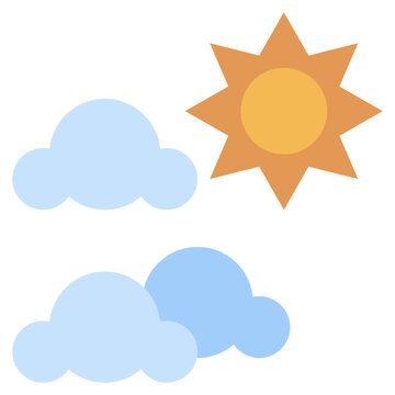 PARTLY CLOUDY line icon,linear,outline,graphic,illustration