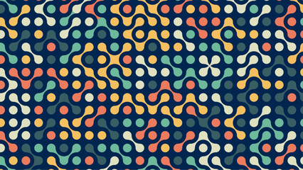 Colorfull Metaball Pattern Decorative Background. Beautiful Concept Metaball Background. Vector