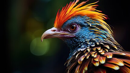 Fototapeta premium A vibrant colored Golden pheasant