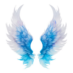10 Angel Wings Watercolor Clipart: Transparent PNGs, High-Quality for Card Making and Paper Crafts