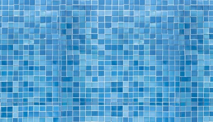 blue mosaic tiles Wallpaper Design geometric wallpaper texture decoration.Blue ceramic wall and...