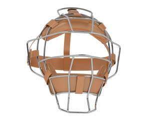 Baseball mask isolated on transparent background. 3d rendering - illustration
