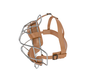 Baseball mask isolated on transparent background. 3d rendering - illustration