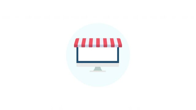 online store icon animation.motion animation.