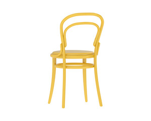 House chair isolated on transparent background. 3d rendering - illustration