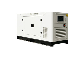 Mobile diesel generator for emergency electric power, industrial diesel power generator - obrazy, fototapety, plakaty