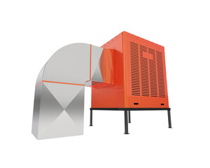 AC machine isolated on transparent background. 3d rendering - illustration