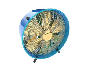 Industrial fan isolated on transparent background. 3d rendering - illustration