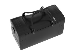 Duffle bag isolated on transparent background. 3d rendering - illustration