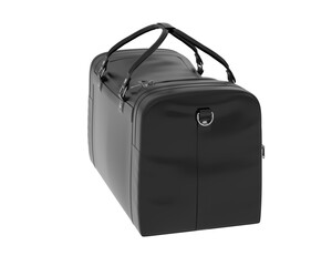 Duffle bag isolated on transparent background. 3d rendering - illustration