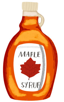 bottle of syrup