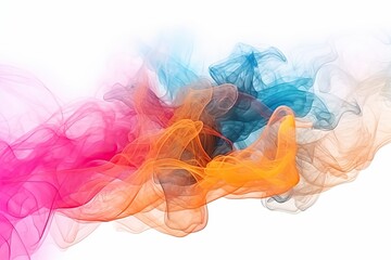 Fototapeta premium Abstract colorful smoke flowing and growing. Creative background design. Generative AI