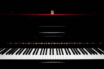 Grand piano 88 keys dramatic lighting