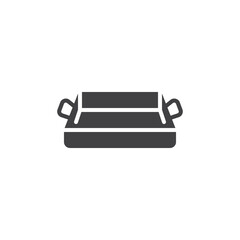 Oven tray vector icon