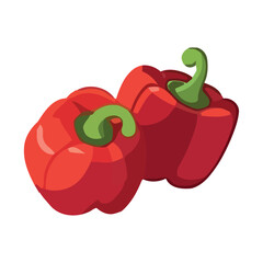 Healthy eating Fresh pepper, ripe and spicy