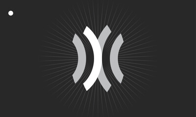 White color greed logo design