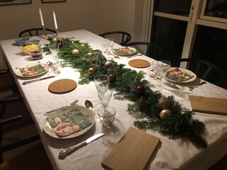 table setting for a party