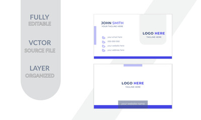 Vector Editable business Card Design 