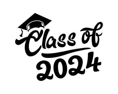 Graduation 2024 Clipart in Oil Painting Style Art: High-Res 4K & Vector