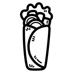 kebab line icon style