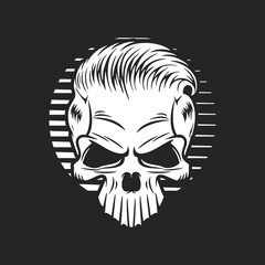 Skull Logo Design Template Idea