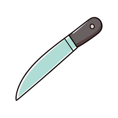 Sharp steel blade, handle icon