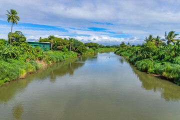 Fototapeta premium Nadi River through the valley
