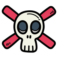 dangerous filled outline icon style
