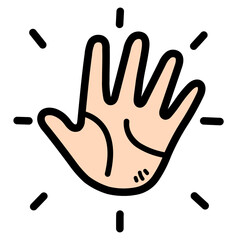 stop filled outline icon style