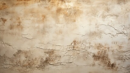 Fototapeta na wymiar Close Up retro plain cream color cement wall background texture