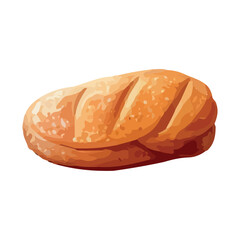 Freshly baked bread, a healthy meal