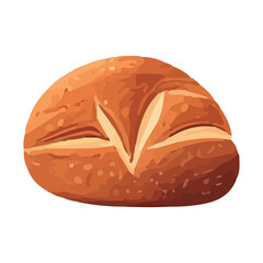 Organic bread bun snack, fresh and healthy eating
