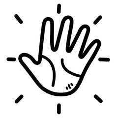 stop line icon style