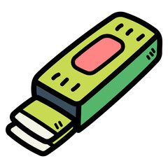 gum filled outline icon style