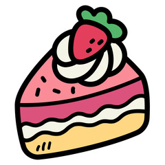 Wedding cake filled outline icon style