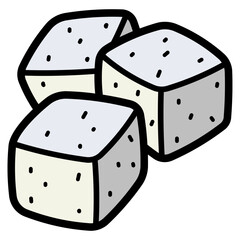 sugar filled outline icon style