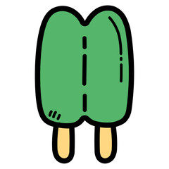 popsicle filled outline icon style