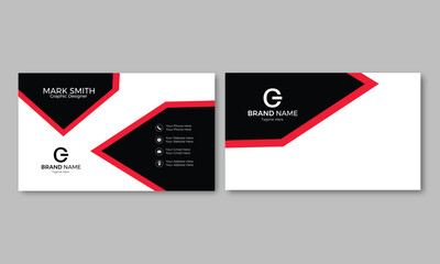 Modern business card design template. Modern and corporate business card design.