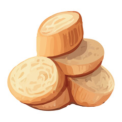 Freshly baked cookies stacked on kitchen counter