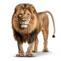 Obraz na płótnie Canvas Lion on transparent png background