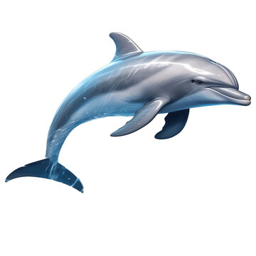 Dolphin on transparent png background