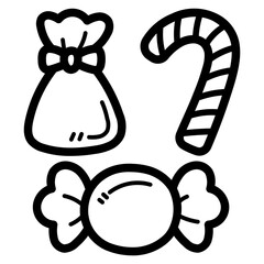 candy line icon style