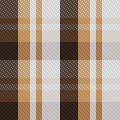 Tartan Plaid Vector Seamless Pattern. Classic Plaid Tartan. Traditional Scottish Woven Fabric. Lumberjack Shirt Flannel Textile. Pattern Tile Swatch Included.