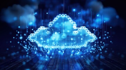 Fototapeta premium Cloud computing and its benefits