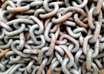 steel and little rust chains background