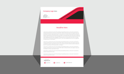 Free vector professional creative letterhead template design for your business.