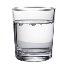 glass of water isolated on transparent background cutout