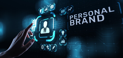 Personal branding brand development business education concept.