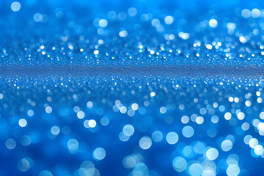 luzes azul bokeh
